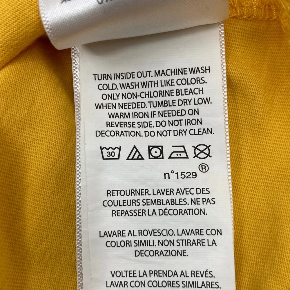 Ralph Lauren Yellow Polo Bear Kids Tee Preppy Iconic Classic Graphic S296